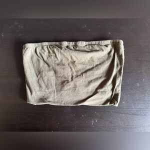 Olive green tube top